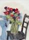 Anemones on Black Chair