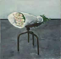 Wrapped Roses on  Chair