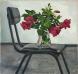 Hibiscus on Black Chair